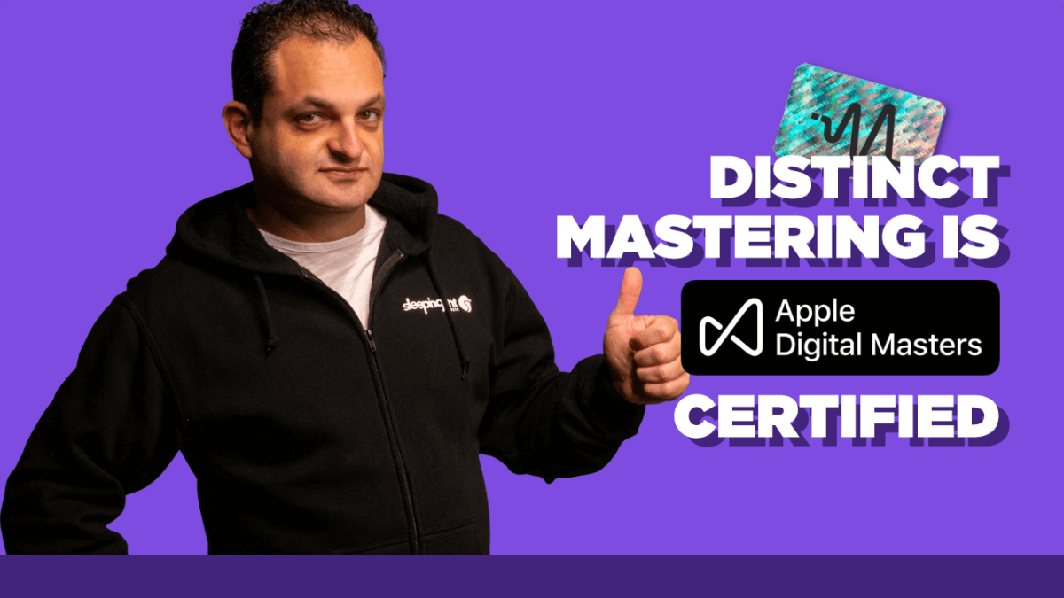 Distinct Mastering is now Apple Digital Masters Certified